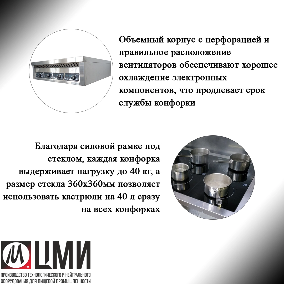 Плита индукционная ПИ-4 островная