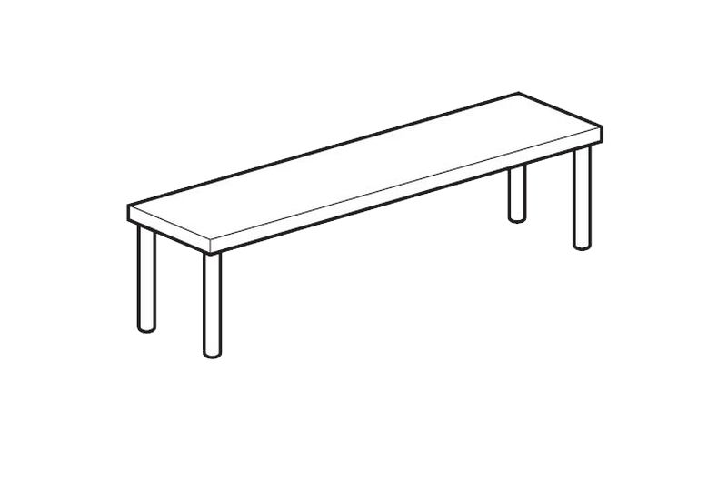 ПОЛКА НАСТОЛЬНАЯ ОТКРЫТАЯ APACH CHEF LINE LOSO3521T1