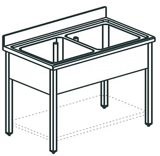 Ванна моечная Apach Chef Line L2S167-65SH