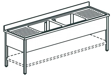 Ванна моечная Apach Chef Line L2S257-652W
