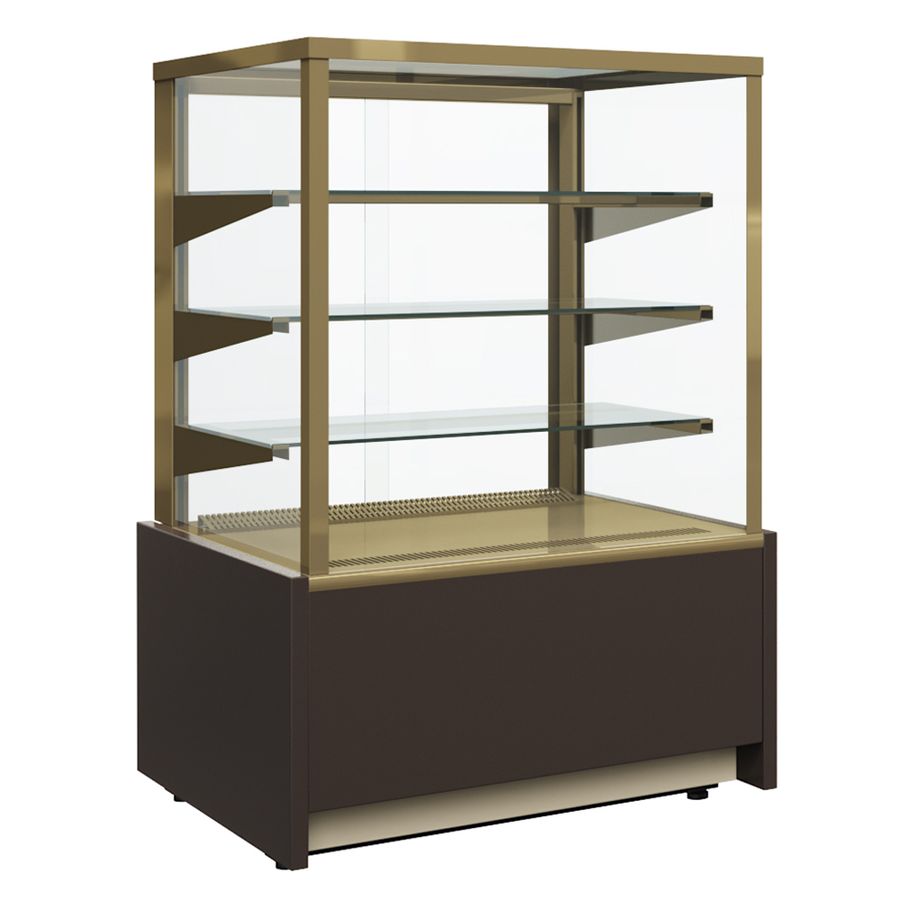 Витрина кондитерская Полюс KC70 VM 1,3-1 0102-0109 (ВХСв-1,3д Сarboma Cube),  без полок