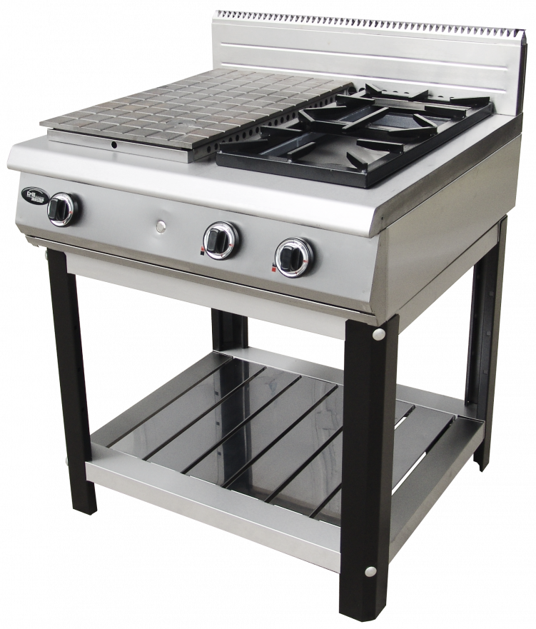 Плита газовая Гриль-Мастер Ф4ЖТЛСПГ (1+2) (на подставке)
