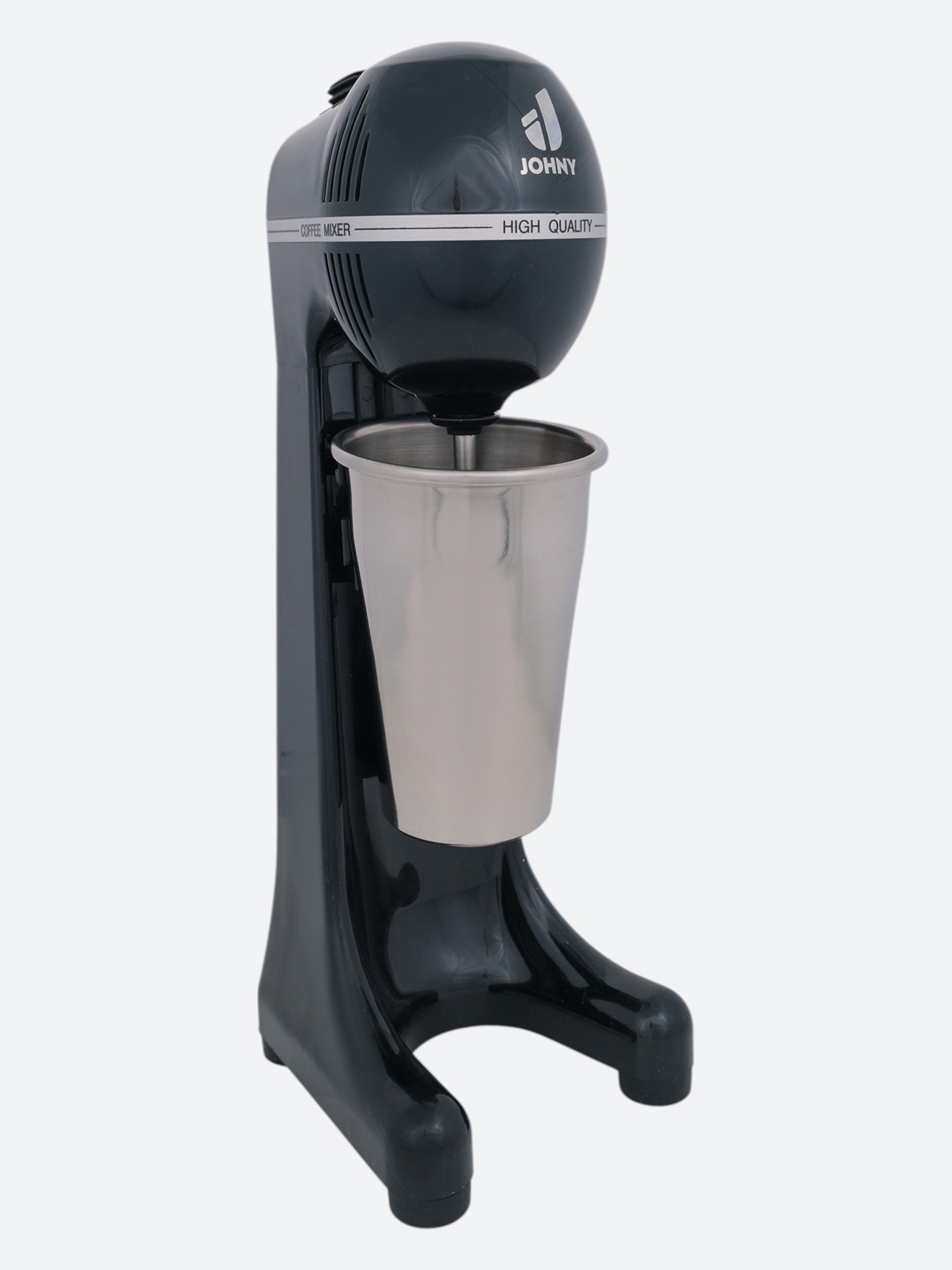 МИКСЕР JOHNY AK/2-2TA ECO ЧЕРНЫЙ СО СТКАКАНОМ И ВЕНЧИКОМ ИЗ НЕРЖАВЕЮЩЕЙ СТАЛИ