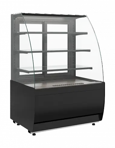 Витрина холодильная Carboma серии K70 VM 1,3-1 LIGHT (версия 2.0) (9005)