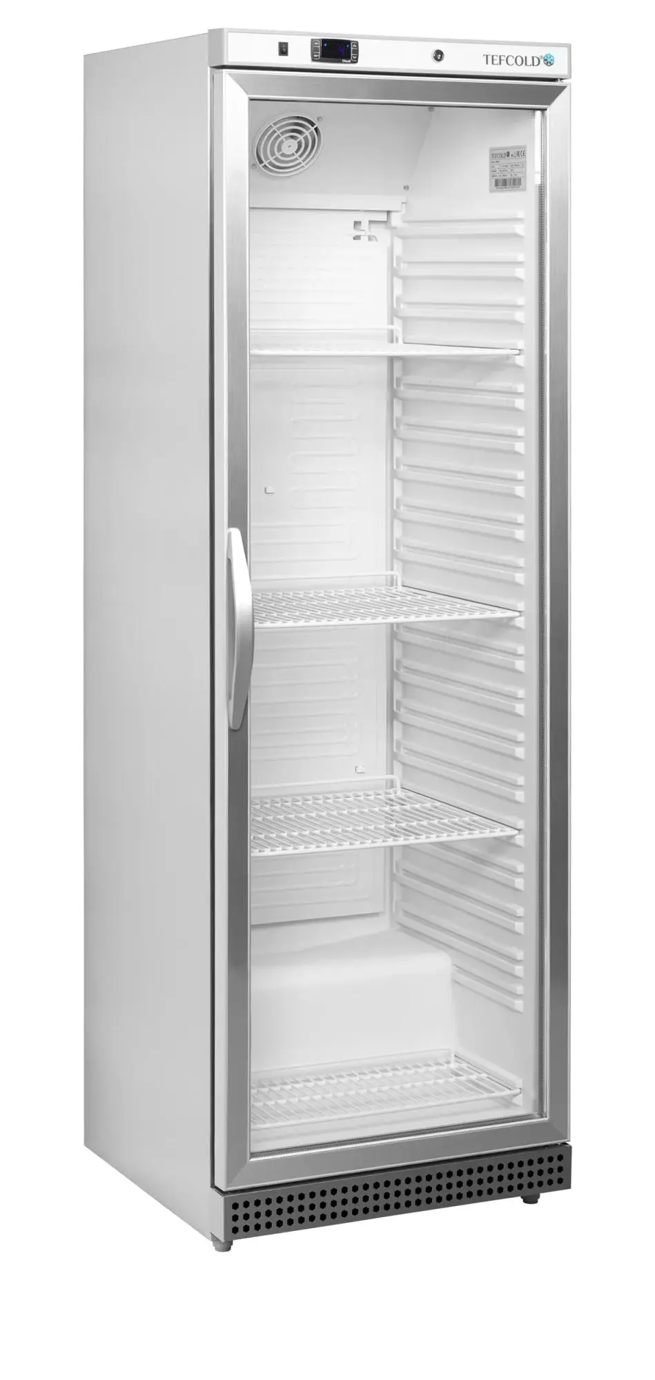 Шкаф холодильный со стеклом TEFCOLD UR400SG нержавеющий