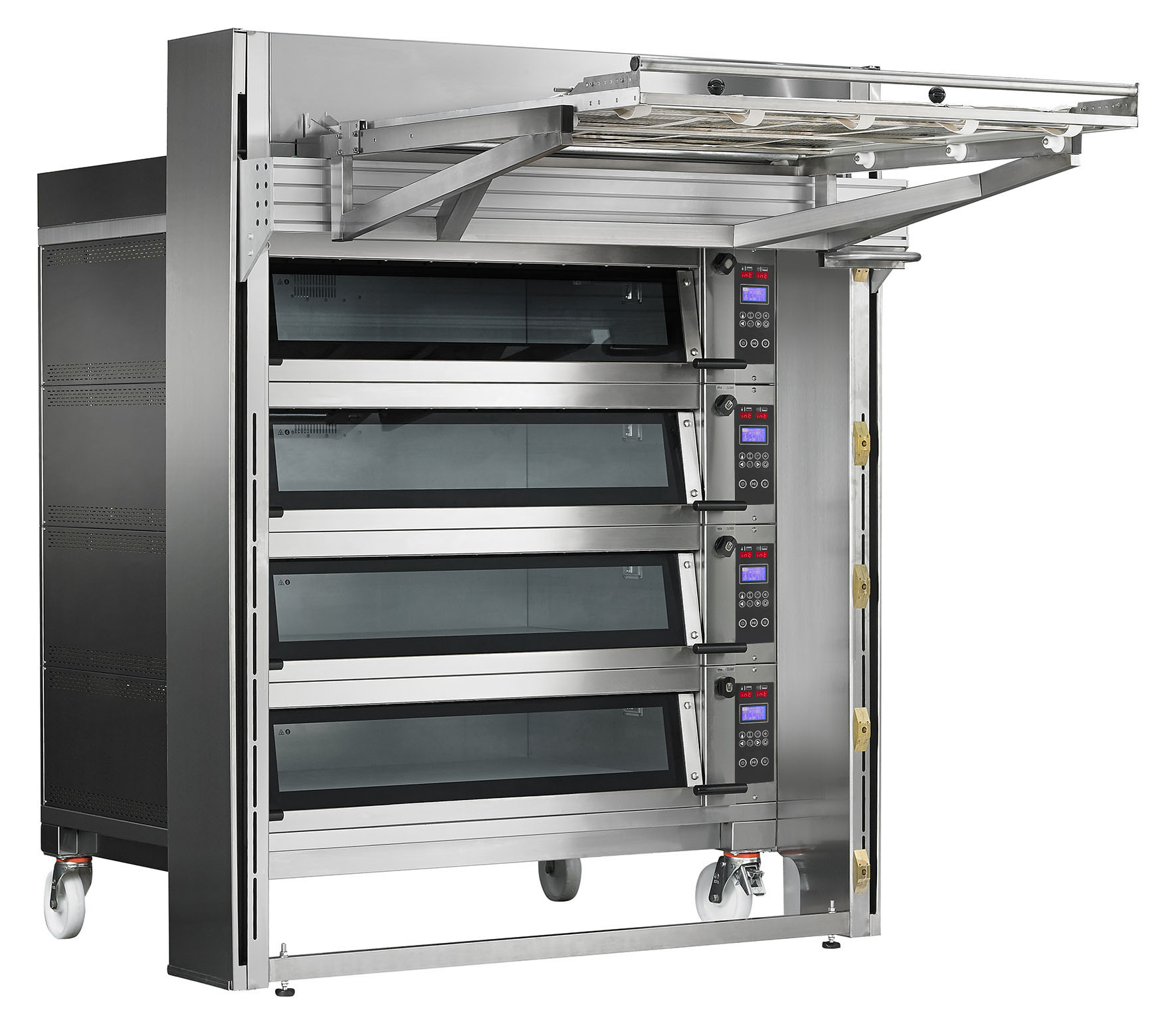 ПЕЧЬ ПОДОВАЯ С ПОДСТАВКОЙ БЕЗ НАПРАВЛЯЮЩИХ APACH BAKERY LINE E4K3L DPBI-T+СИСТЕМА ПОСАДОЧНАЯ CIE4