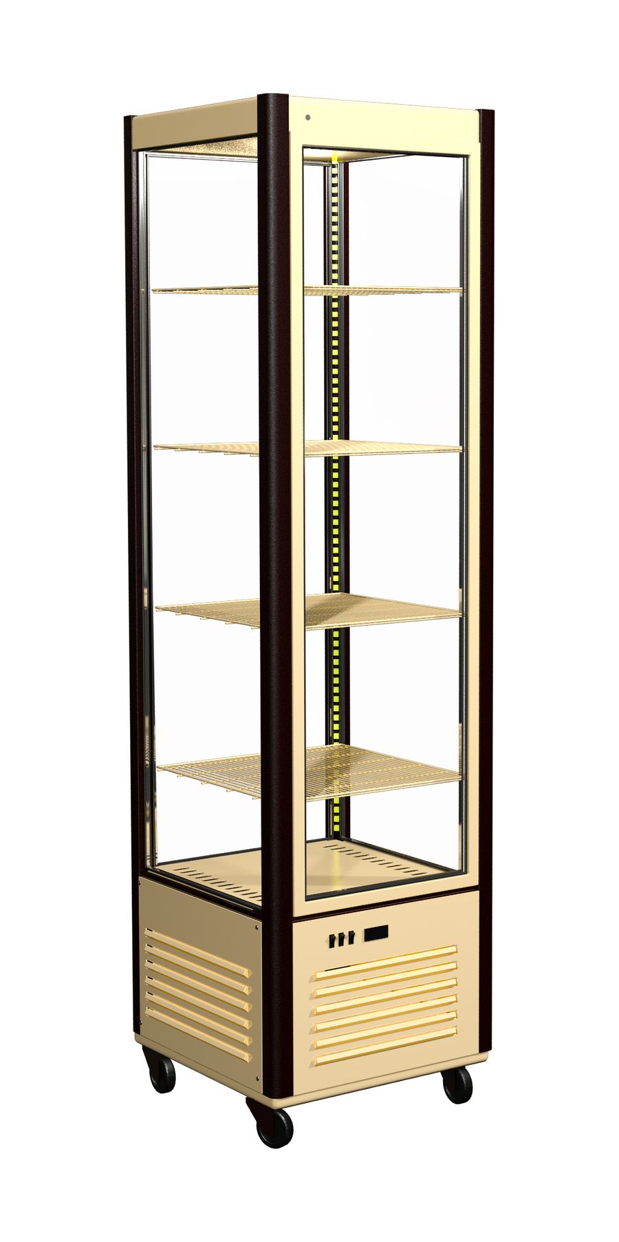 Витрина кондитерская Полюс D4 VM 400-1 (R400C Сarboma Люкс) (0109-0102 (коричнево-золотой))