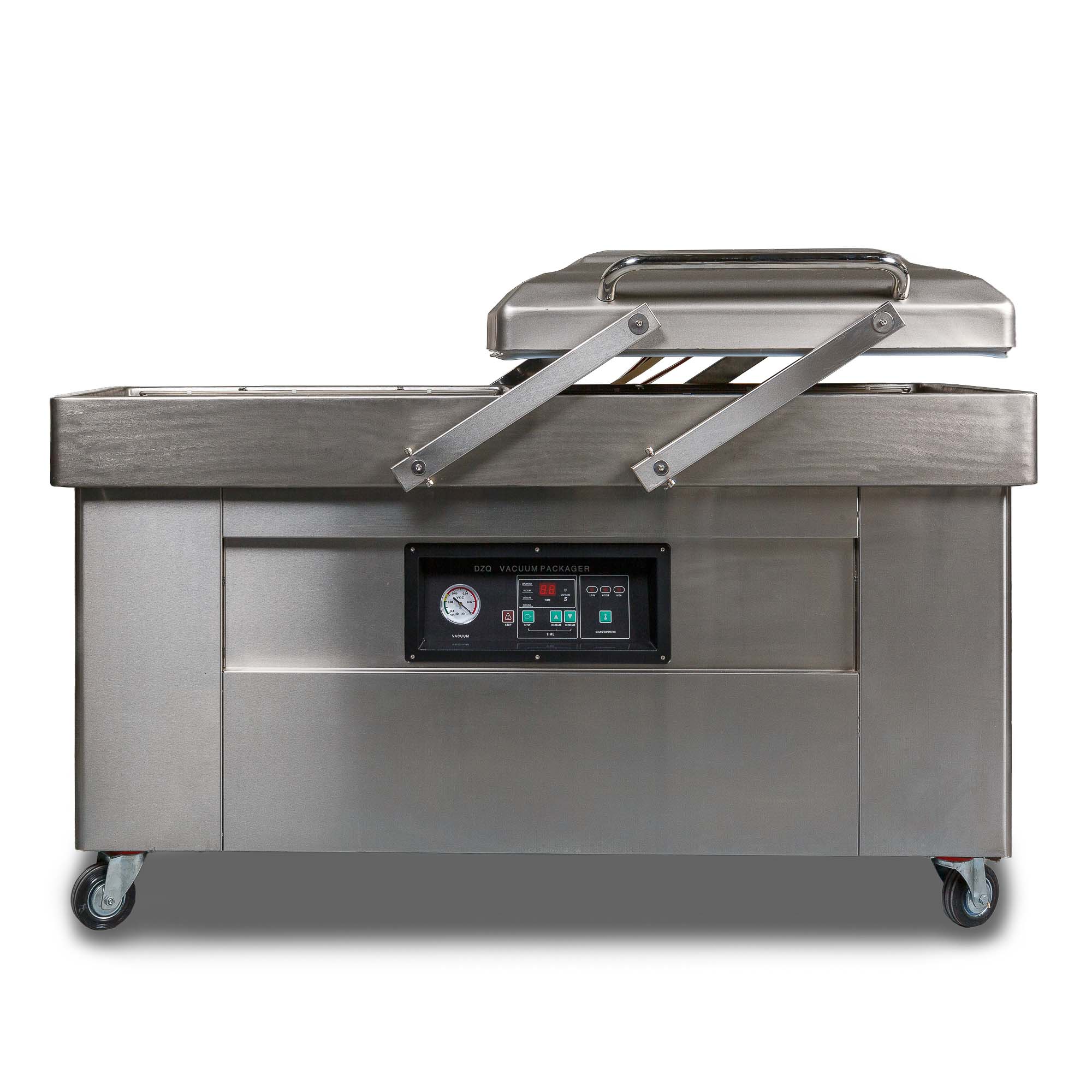 Напольная двухкамерная вакуум-упаковочная машина DZ-600/2SB SS (нерж.)