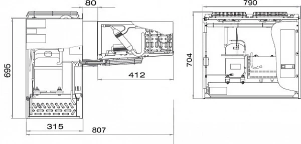 Низкотемпературный моноблок Polair MB 214 S
