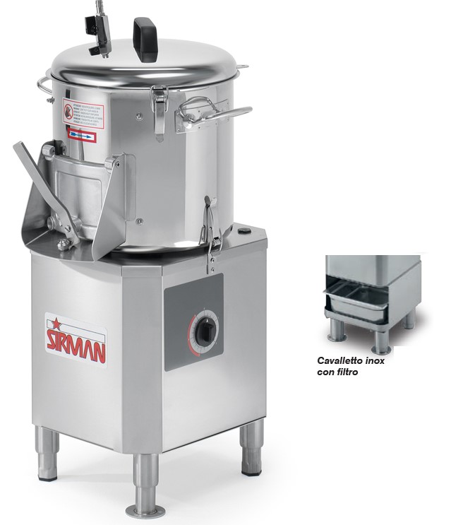 КАРТОФЕЛЕЧИСТКА SIRMAN PPJ 6 SC 3Ф + ПОДСТАВКА 40300053 + СИТО 40300058