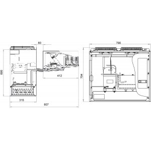 Среднетемпературный моноблок Polair MM 226 S