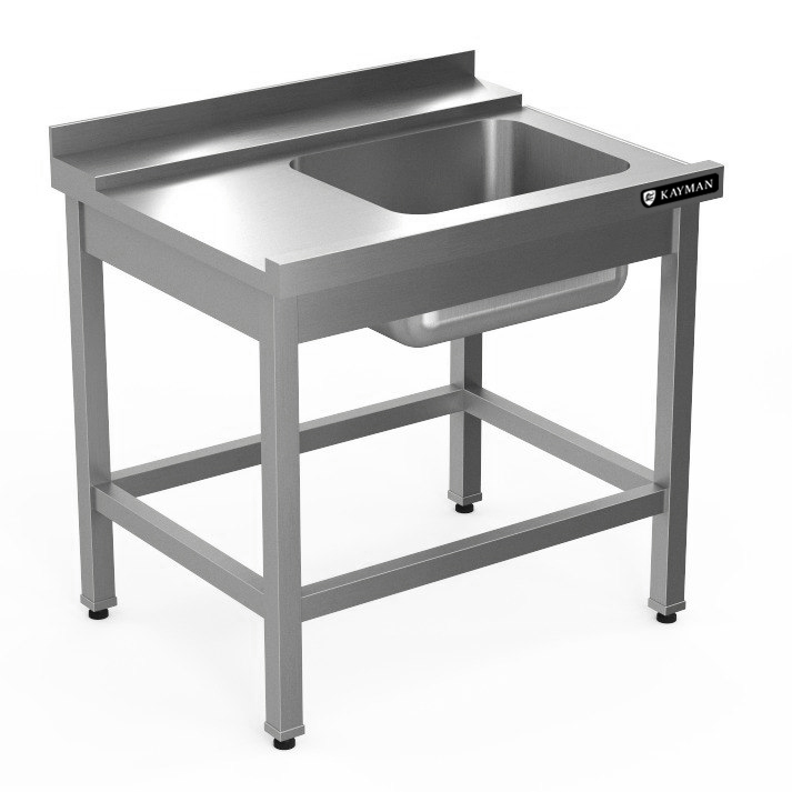 СТОЛ ДЛЯ ГРЯЗНОЙ ПОСУДЫ С НАПРАВЛЯЮШИМИ KAYMAN ДЛЯ П/М TATRA СПМ-321/0907 ЛЕВЫЙ