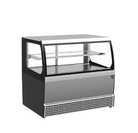 ВИТРИНА КОНДИТЕРСКАЯ KAYMAN KВК-950М КАССОВАЯ ЛЮКС ЧЕРНЫЙ