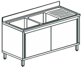 Ванна моечная Apach Chef Line L2S217-65RWSD