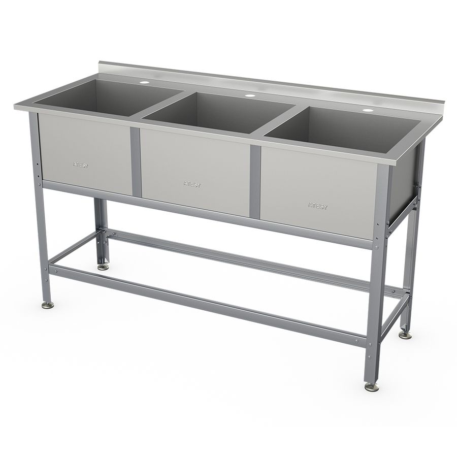 Ванна моечная Атеси ВСМ-Б-3.430-1-02 (с бортом)