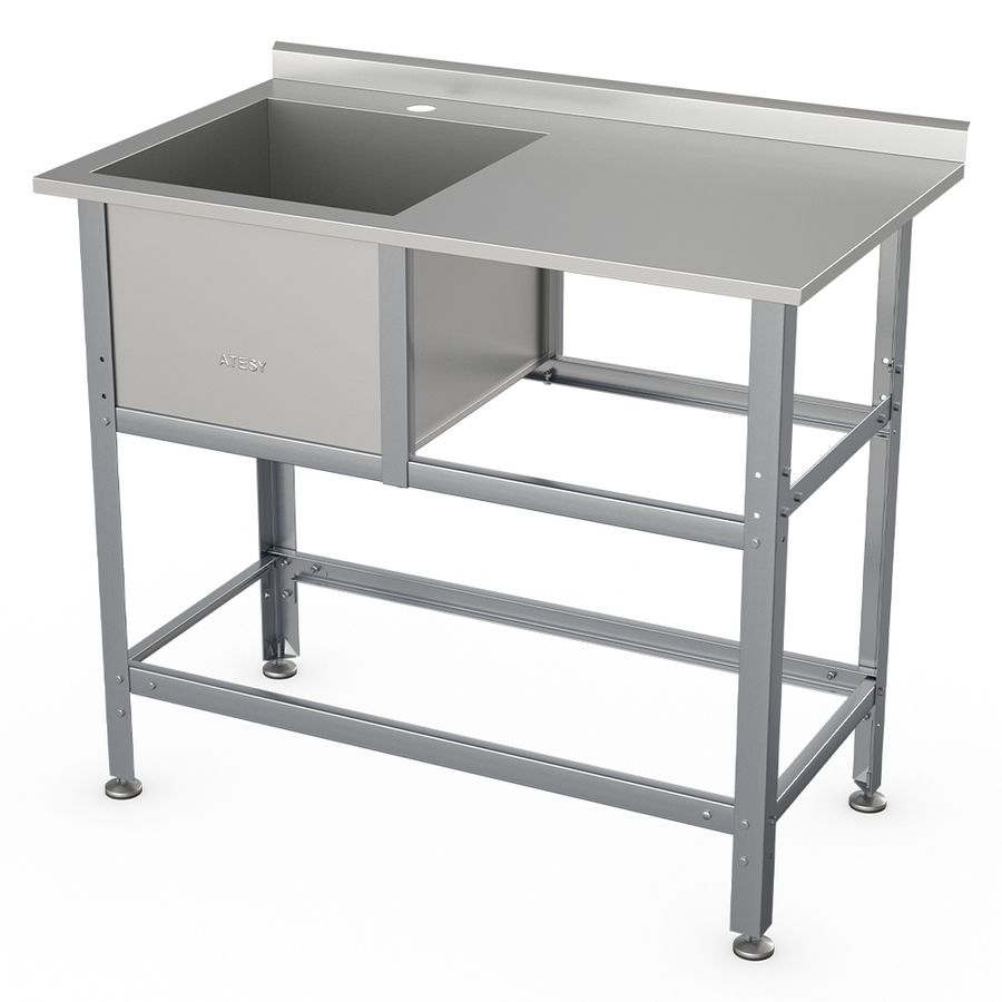 Ванна моечная Атеси ВСМС-Б-1Л.600-1350.750-1-02