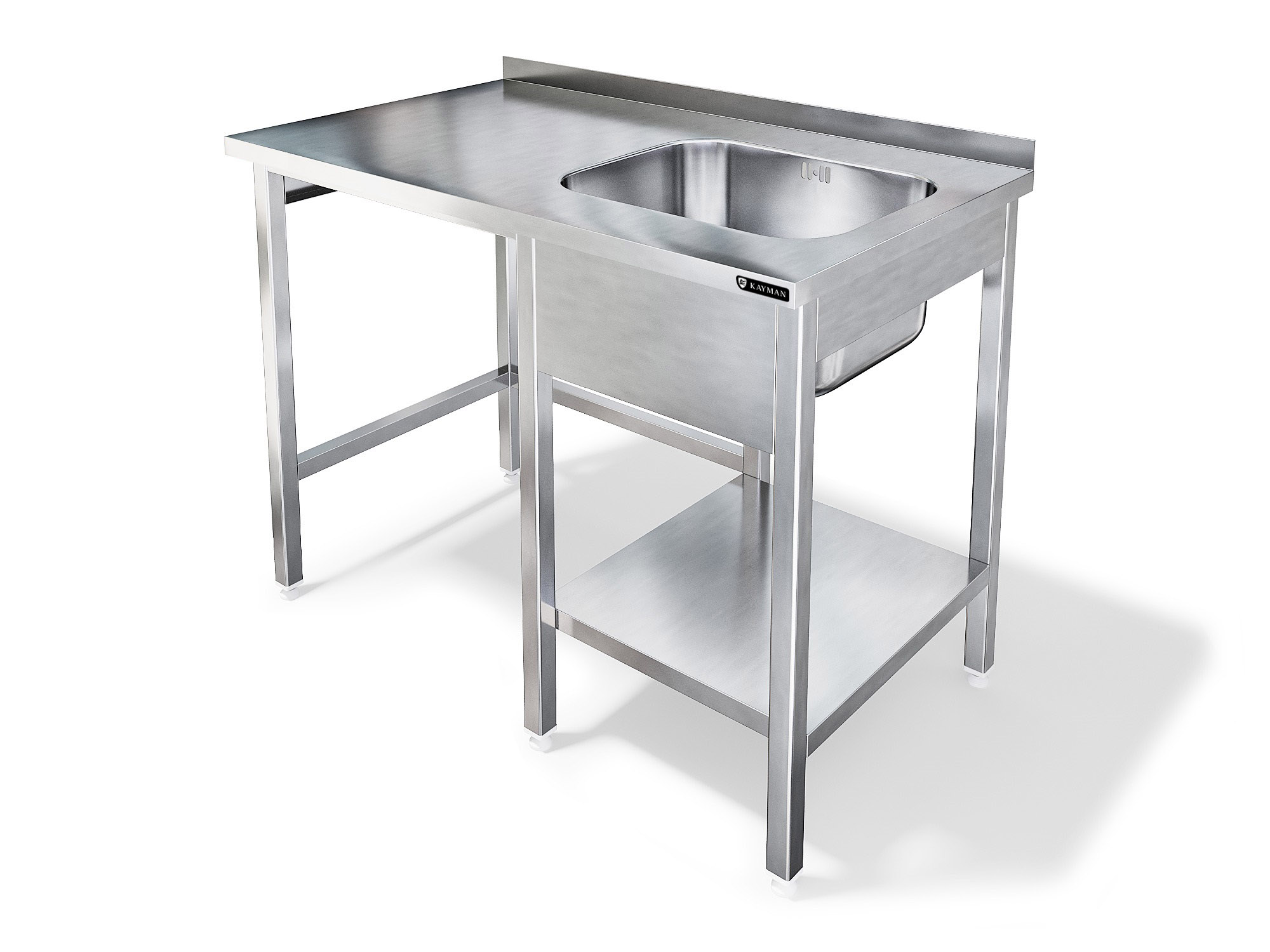 СТОЛ С ВАННОЙ ДЛЯ ФРОНТАЛЬНОЙ ПОСУДОМОЕЧНОЙ МАШИНЫ KAYMAN ДЛЯ П/М TATRA СПМФ-121/1207 ПРАВЫЙ