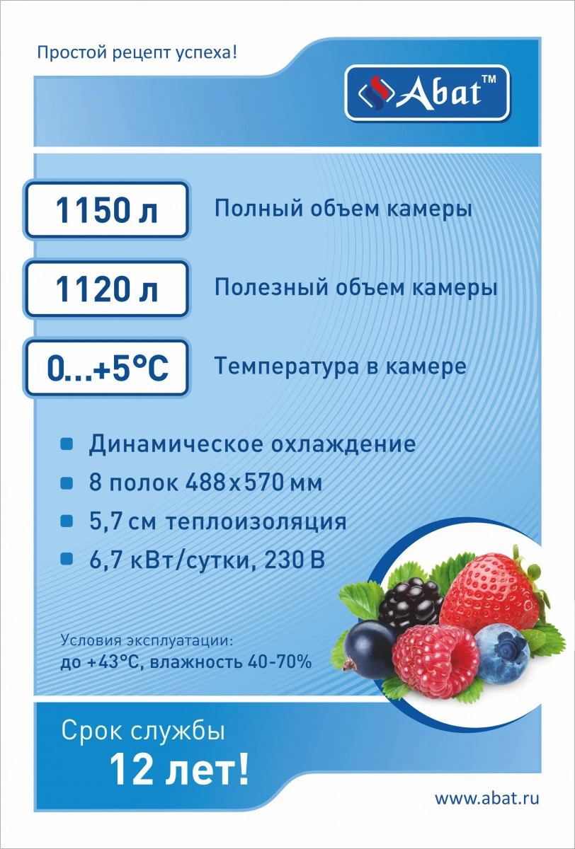 Холодильный шкаф Abat ШХс-1,0 (крашенный)
