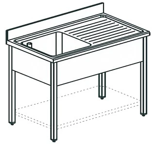 Ванна моечная Apach Chef Line LS157-65RWSH