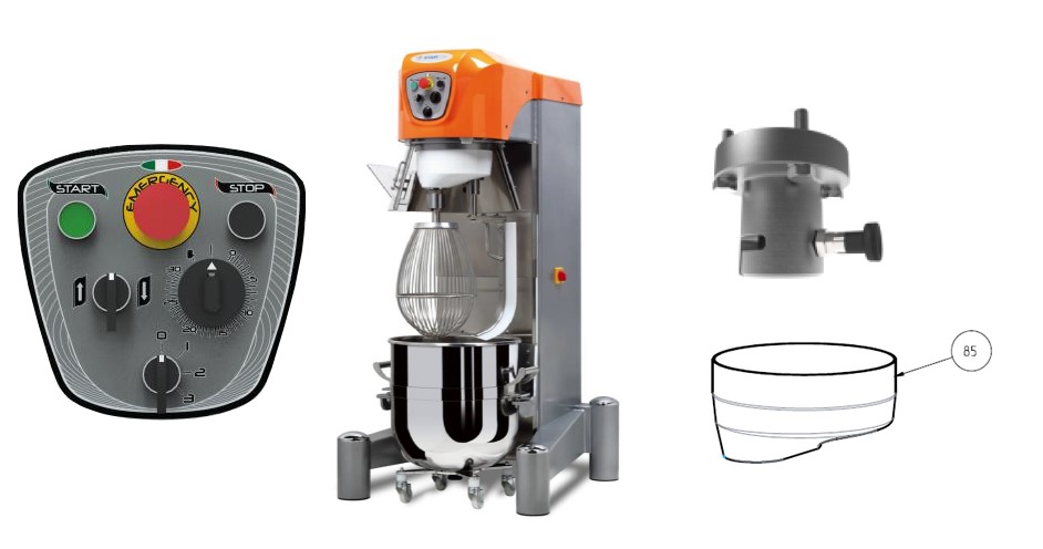 МИКСЕР ПЛАНЕТАРНЫЙ STARMIX PL100N3AF + CCPL40A + PLAN40T073A