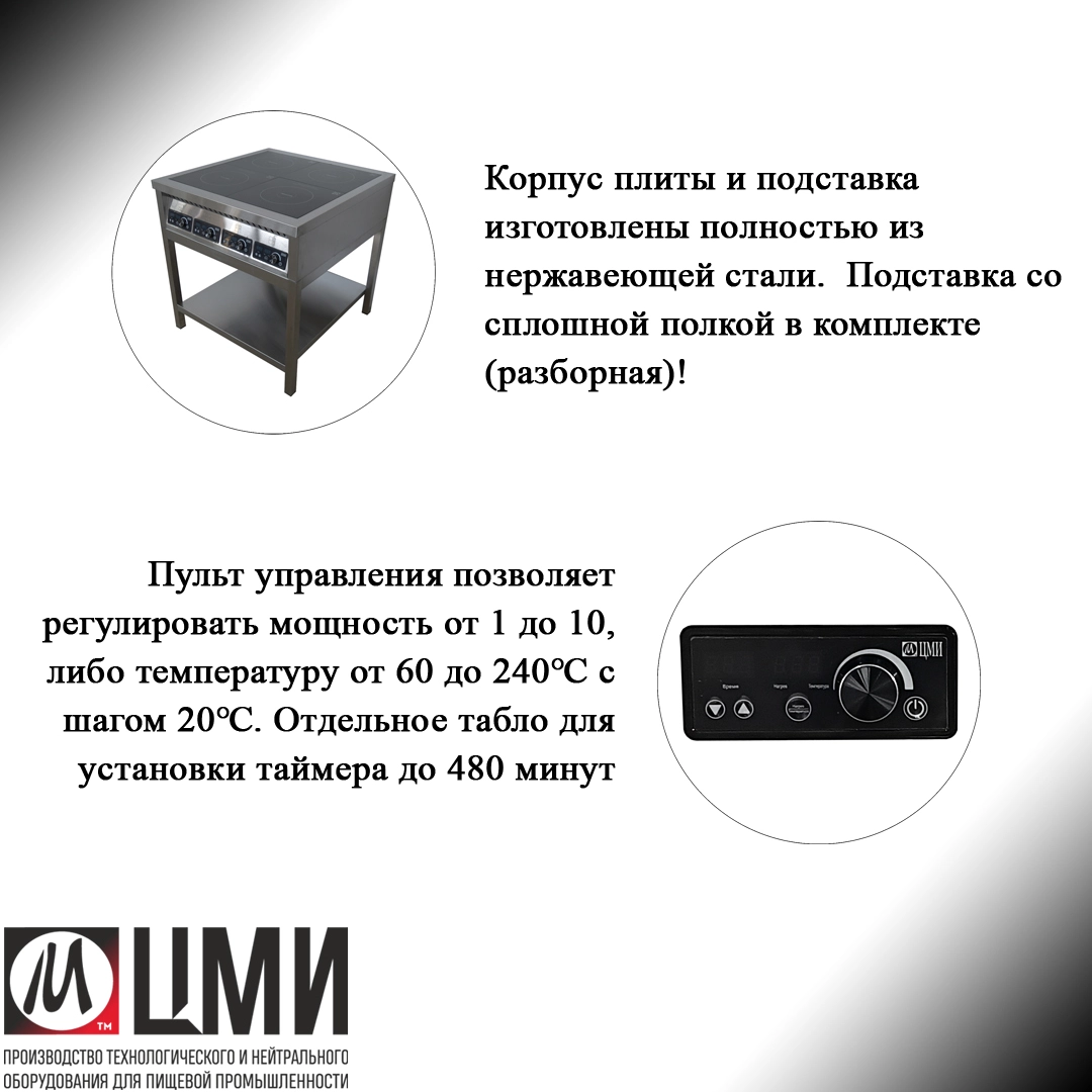 Плита индукционная ПИ-4 островная