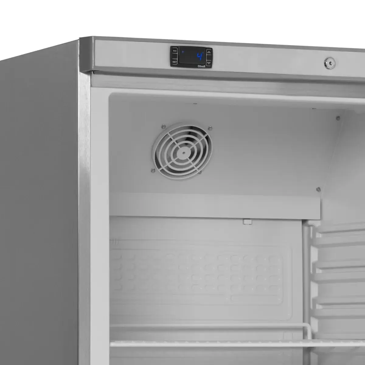 Шкаф холодильный со стеклом TEFCOLD UR400SG нержавеющий