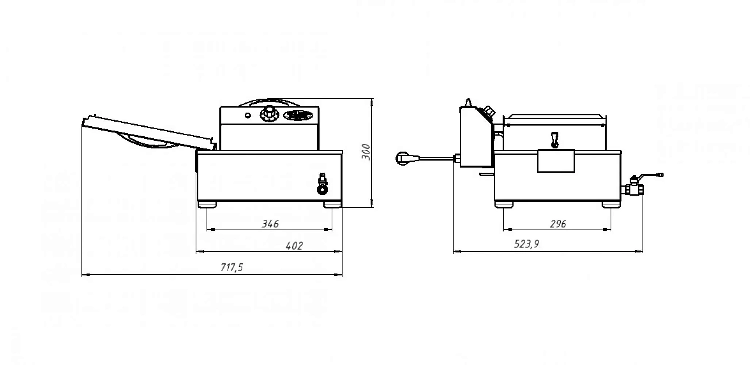 Фритюрница электрическая Ф2ФРЭ (21605) (чебуречница)